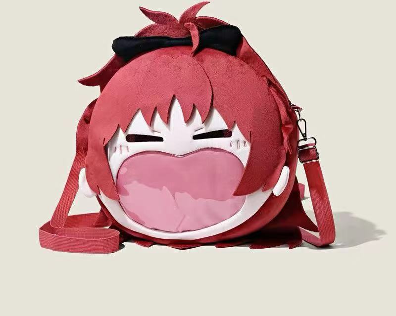 Itabag Hatsune Miku Soft Plush Girl Backpack With Cartoon Art Adjustable Bag