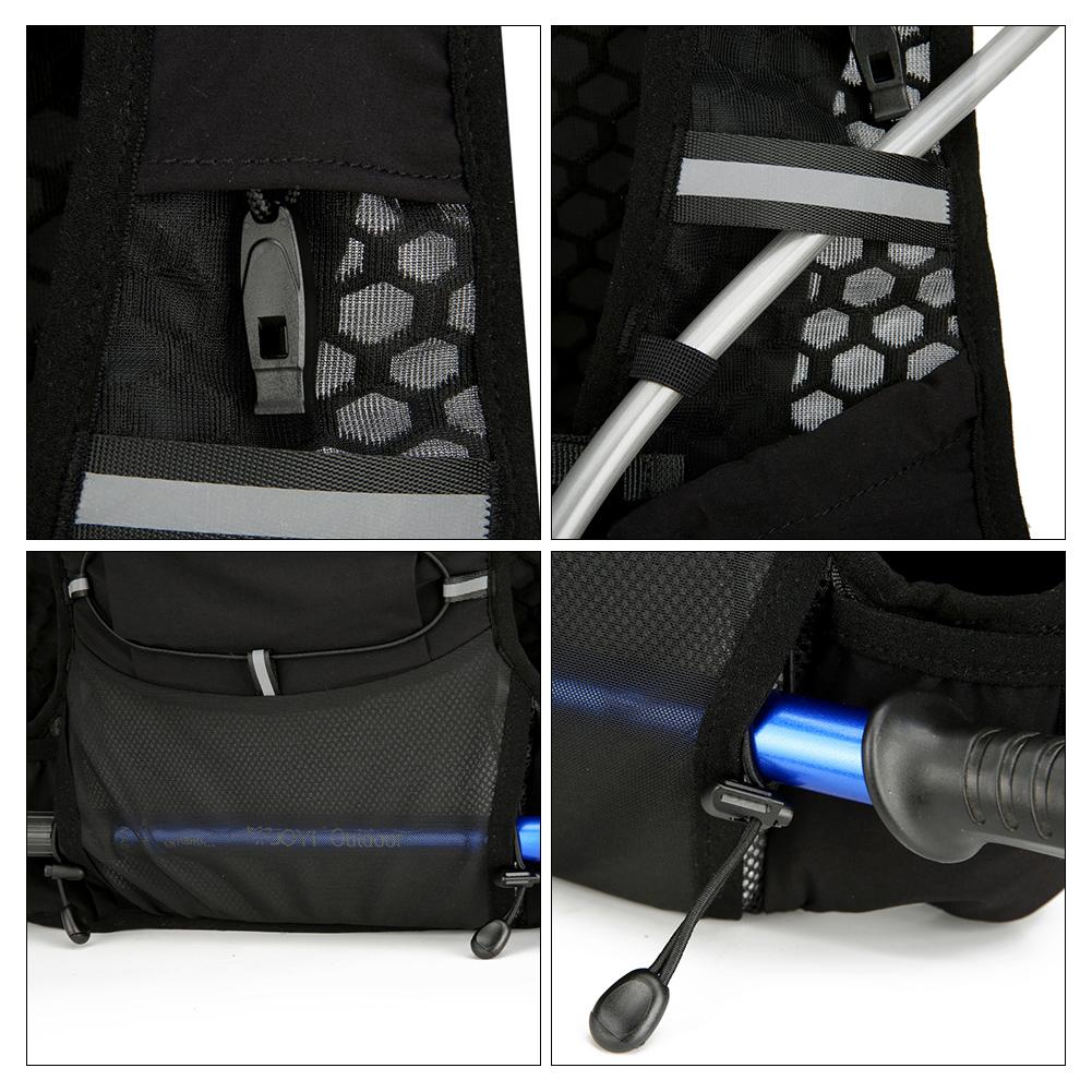 Outdoor Trail Running Backpack Breathable Running Hydration Vest Backpack Water Backpack for Marathon Cycling Hiking Trail