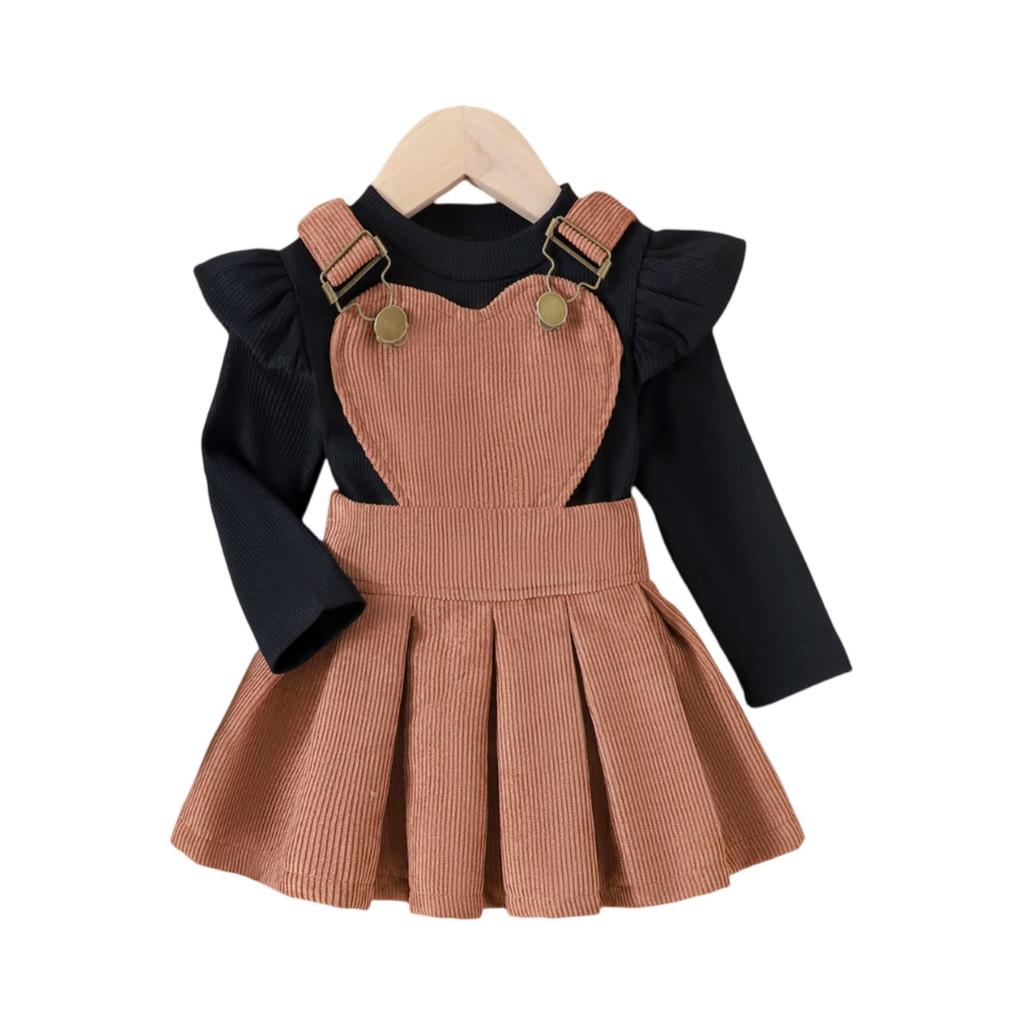 Girls' Baby Cartoon Romper Dress Set