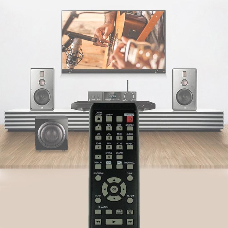 Easy to Use Remote for DVDs Recorders with Intuitives Button Layout for Home or Travel Use Ensuring Convenient Control