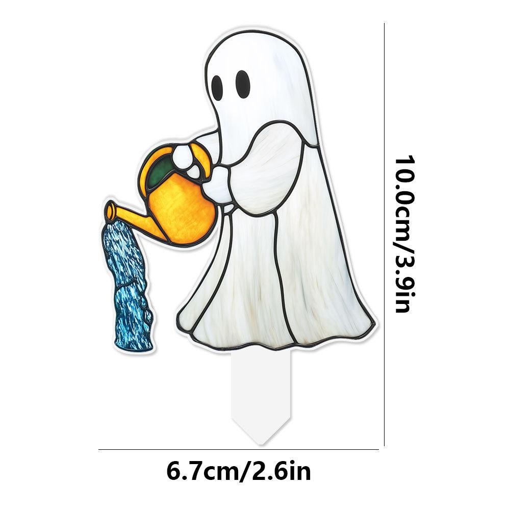 Plant Stained Glass Mushroom Cactus Glass Decor Flower Suncatcher Desk Windowsill Shelf Decor Plant Lover Gifts for Mom Teacher