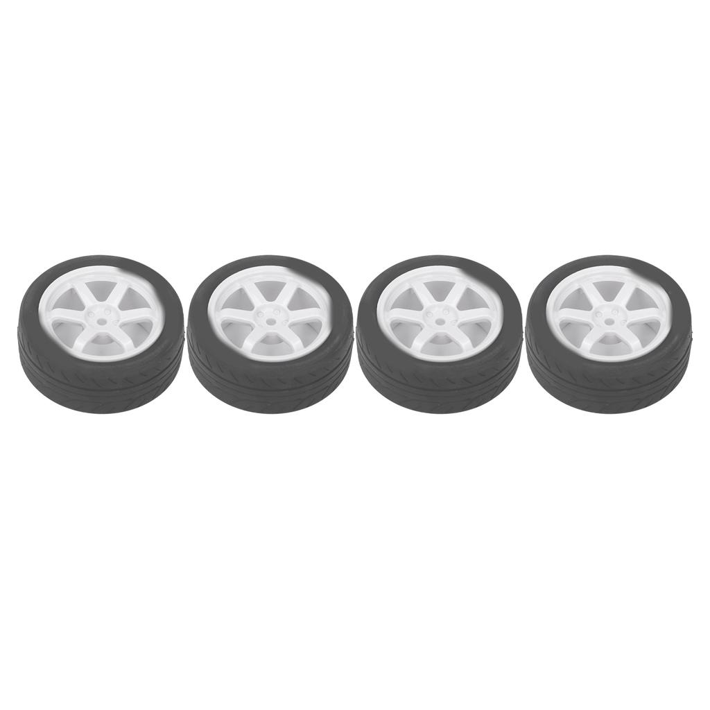 4 Pcs RC Car Tires Rubber Plastic RC Car Wheel for 01 02 XV01 XV02 1Celsius10 Remote Control Vehicle