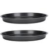 2Pcs Non Stick Pizza Pan Deep Thickened Carbon Steel Baking Pan for Kitchen Bakery10in