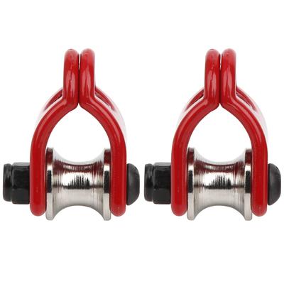 2 pezzi RC modello simulato puleggia di sollevamento fune di acciaio adatta per HSP per REDCAT Crawler CarA