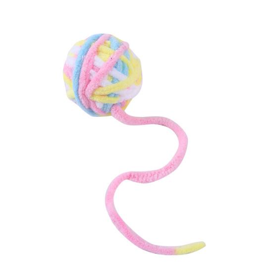 Yousheng Cat Toy Built-in Bell Relieve Boredom Interactive Toy Pet Woolen Yarn Ball Toys Pet