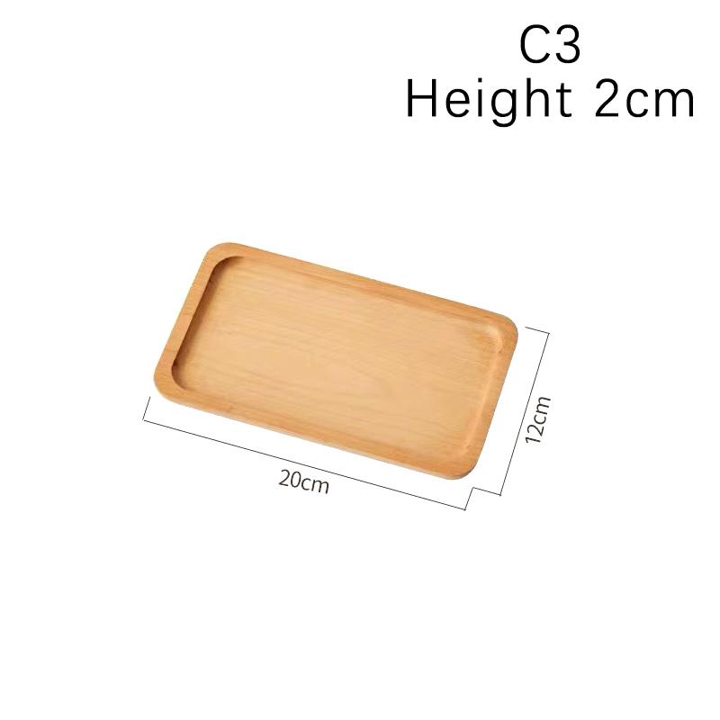 High Quality Wooden Serving Tray Walnut Coffee Tray Saucer Tea Dessert Sushi Fruit Plate Storage Pallet Kitchen Accessories