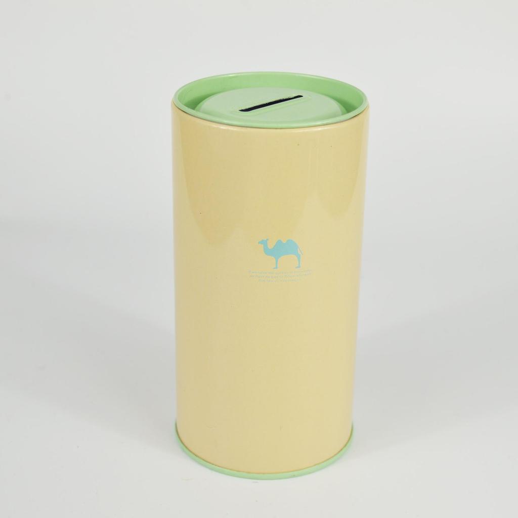 Round Tin Money Box and Pen Holder - Creative Cartoon Piggy Bank and Student Gift Prize