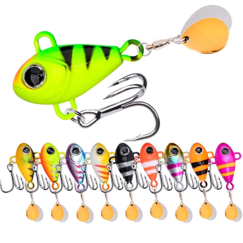 Artificial Hard Baits Sequins Tackle Crankbait Vibration Spinners Sinking Baits Enhances Fish Attracting Performances