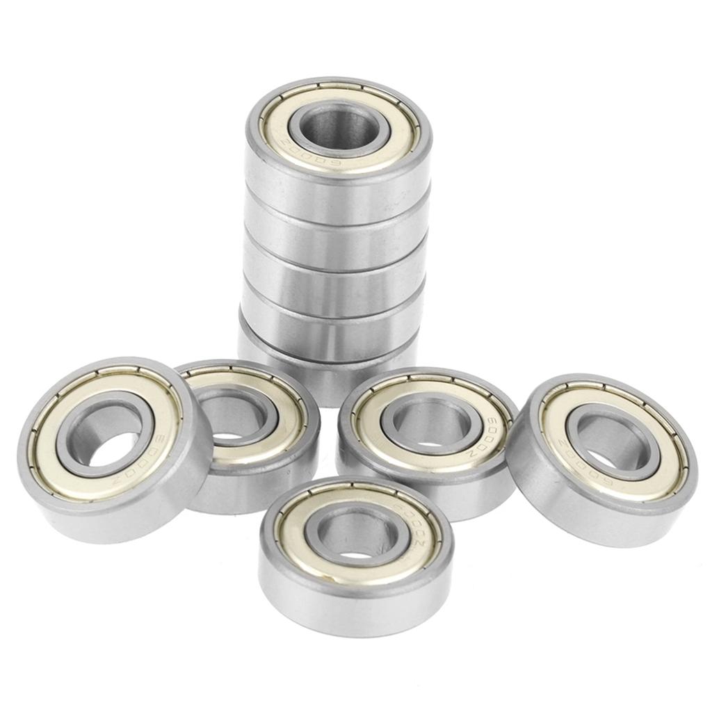 10Pcs 6000zz Metal Sealed Deep Groove Steel Ball Bearing 10x26x8mm