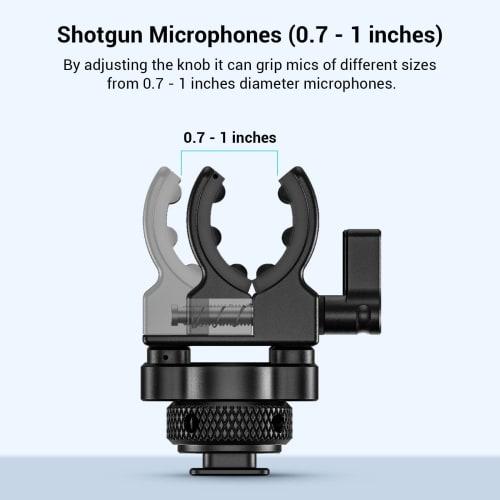 SMALLRIG Shotgun Microphone Holder with Cold Shoe - BSM2352