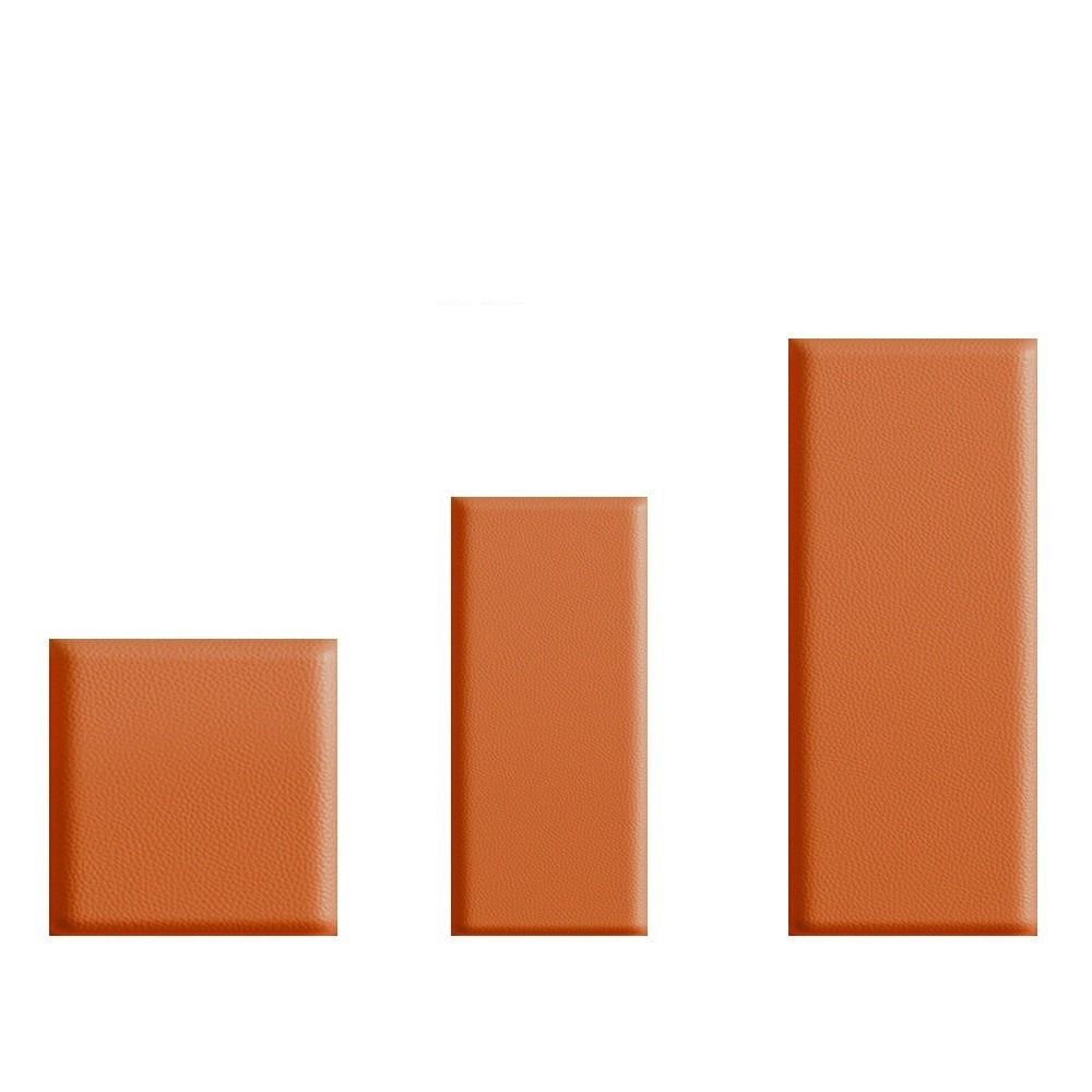 2pcs Leather 3D Wall Sticker Self Adhesive Soft Wall Panels  Room Headboard