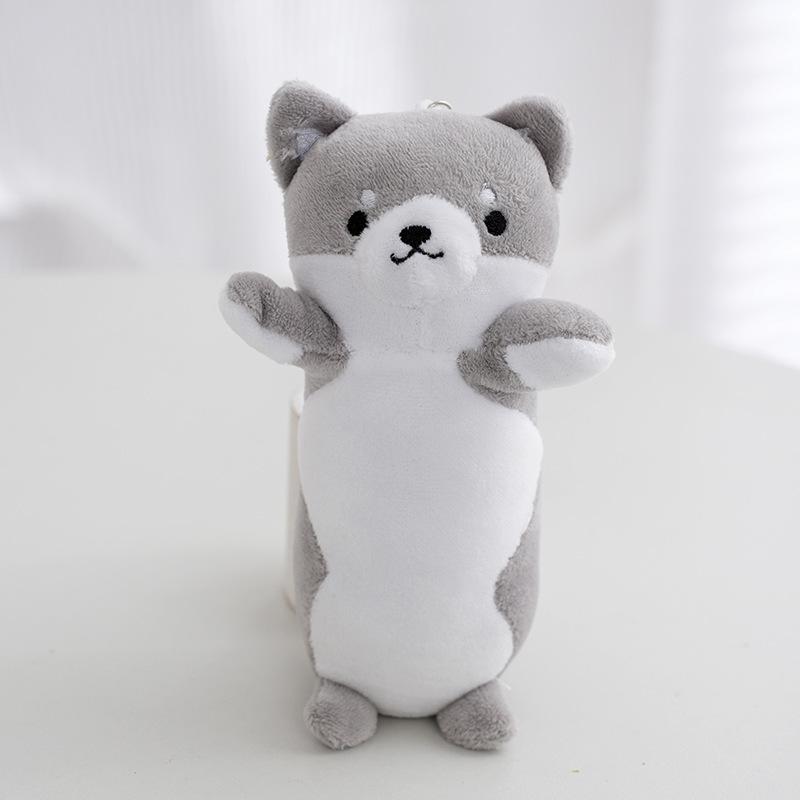 

Ину Очаровательный Плюшевый Брелок Акита Креативная Новая Плюшевая Игрушка Игровой Автомат Животное Мягкое серый