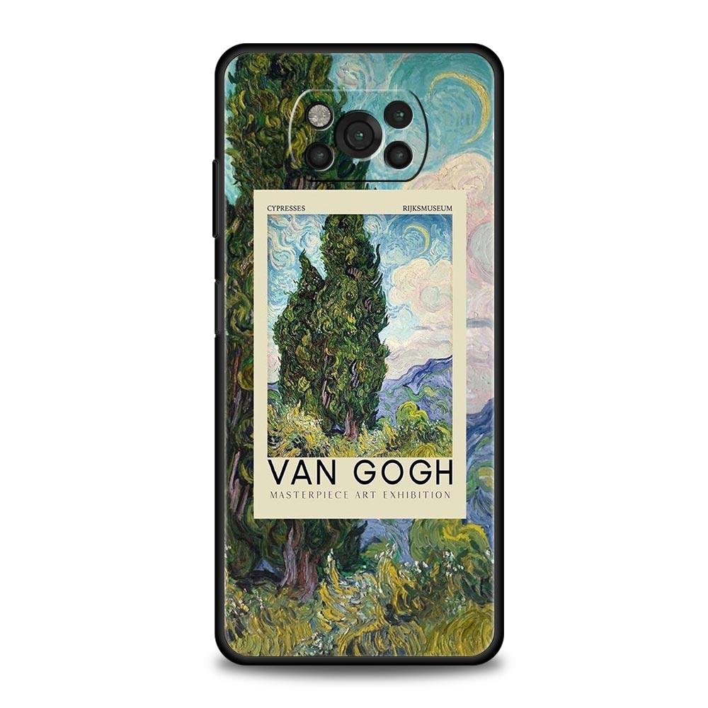 Θήκη Κινητού Τέχνη Van Gogh με Αστροφώτιστο Ουρανό Για Για Xiaomi Poco X6 X5 Pro X4 X3 NFC F5 Pro F4 F3 GT M5 M4 Pro 5G M3 C51 C50 C55 Κάλυμμα