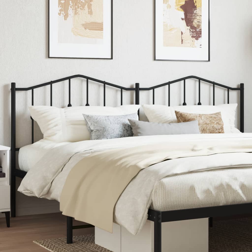 Replacement Headboard Metal Black 200 Cm