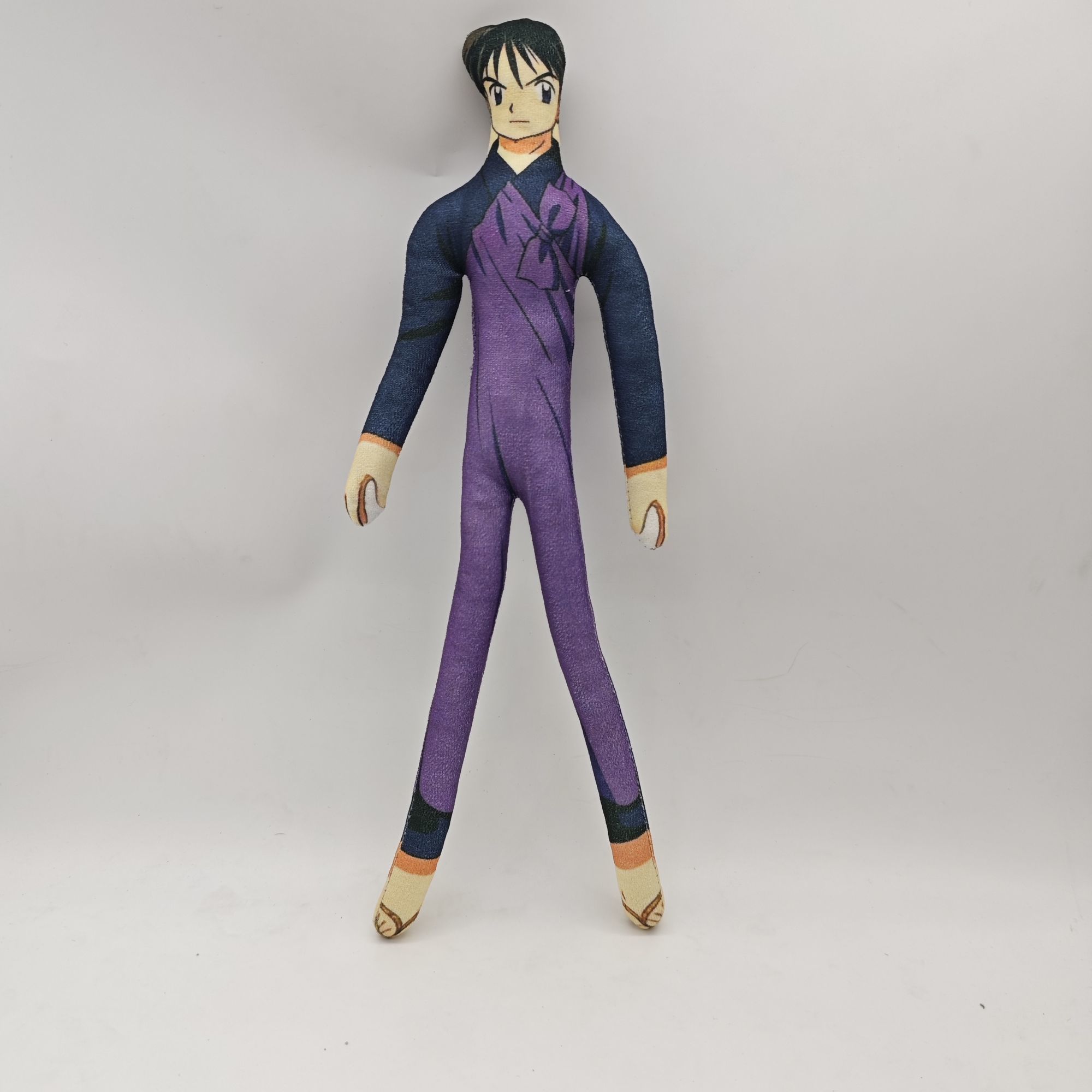28 cm Inuyasha Sesshomaru Kikyo Miroku Rat Abstrait Peluche avec Armature Interne Positionnement Libre Sans Bords Blancs