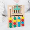 Wooden Color Matching Brain Teasers Game Activities Sorting Play Early Educational Travel Toy