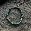 Vintage Malachite Beaded Bracelet For Men Women Handmade Geometric Jewelry Gift For Summer 2025