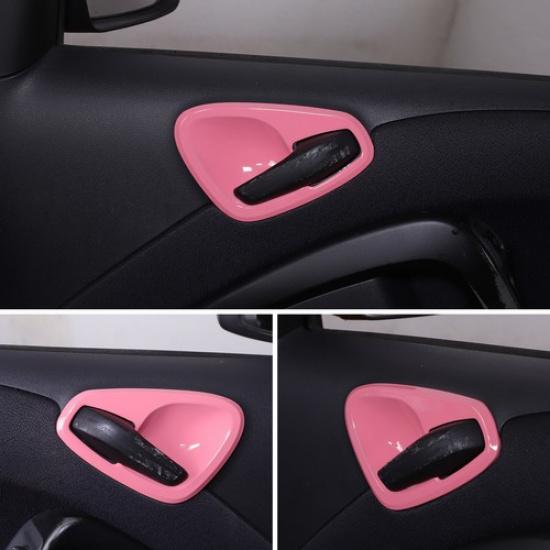 Fit For Benz Smart Fortwo 451 2010-2015 Pink Car Interior Door Handle Bowl Cover