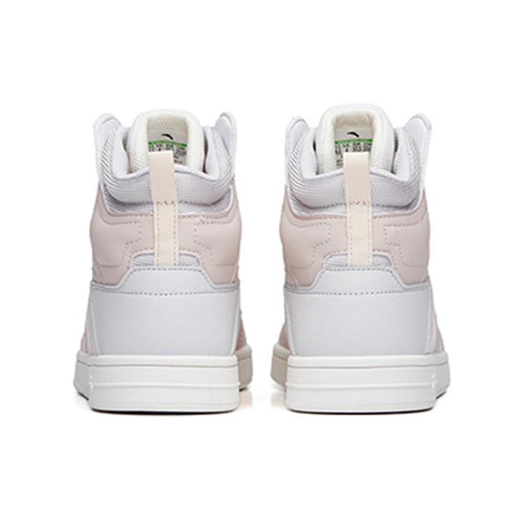 New Anta Street Naughty High Top Skateboard Shoes Women's White Gray 122238067-4