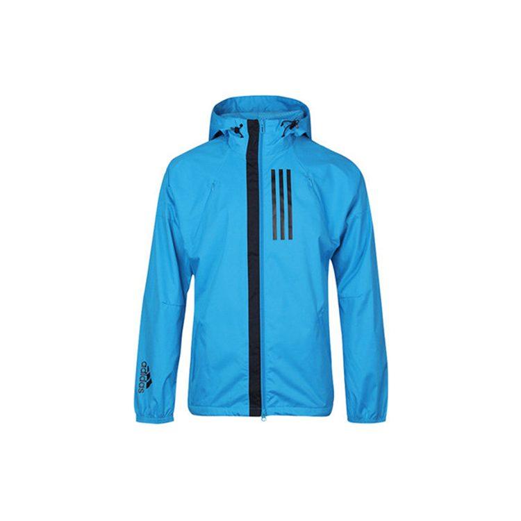 adidas Jackets Men's Blue Hooded Moderate Pilot DZ0053