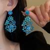 European and American Exaggerated Heavy-duty Crystal Tassel Earrings for Women, Elegant and Sophisticated Earrings, Trendy New Bestsellers