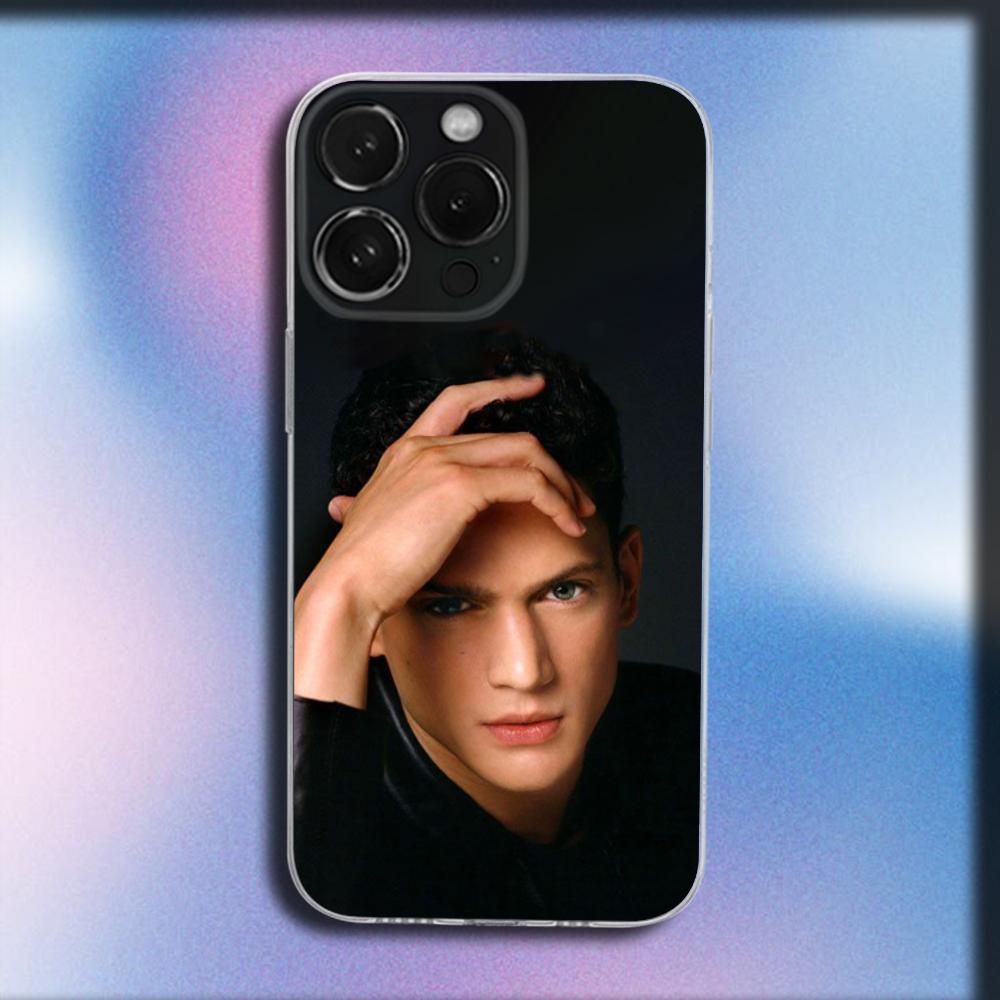 

Wentworth Miller M-Michael Scofield Phone Case For iPhone 16,15,14,13,12,11 Plus,Pro,Max,XR,XS,X,Plus,SE,Mini Transparent Cover iPhone16pro