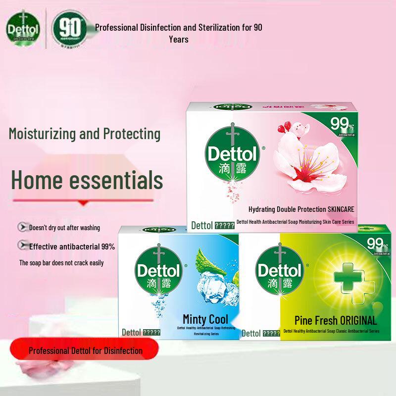 Dettol Healthy Antibacterial Soap 3-Bar Variety Pack
