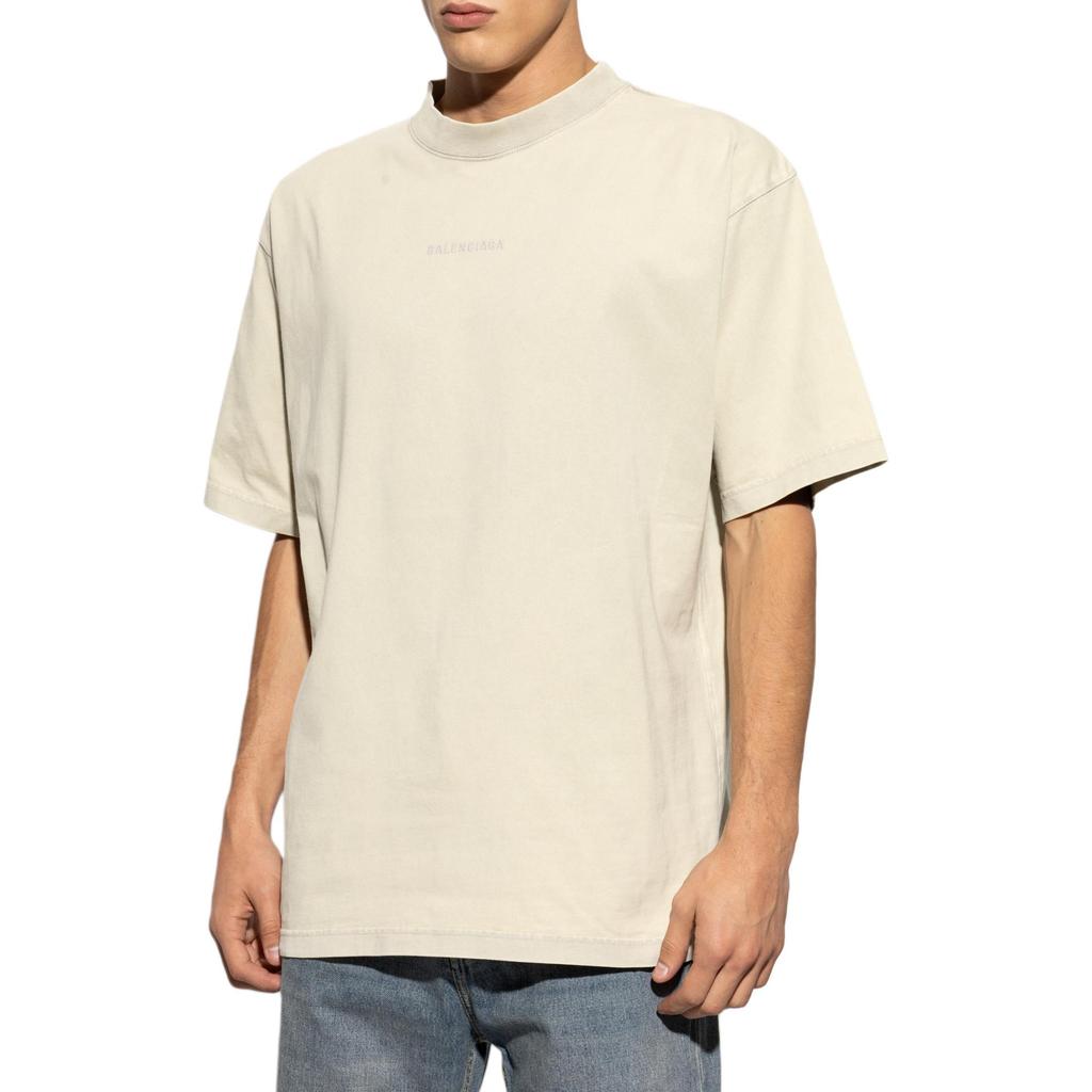 Balenciaga Logo Embroidered Medium Fit T Shirt 764235TPVK19755