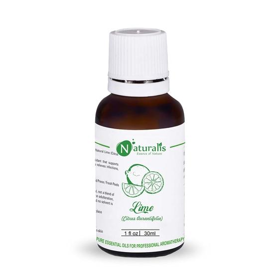 Naturalis Essence Of Nature Lime Essential Oil 100% Undiluted Pure And Natural Therapeutic Grade For Skin, Hair- 30Ml 30ML
