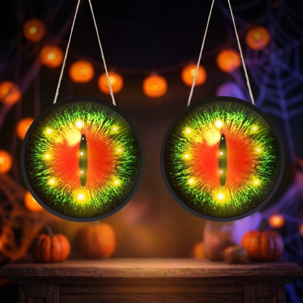 Round Giant Hanging Eyeball Home Decor LED Eyeball Creative Halloween Eyeball Halloween Party