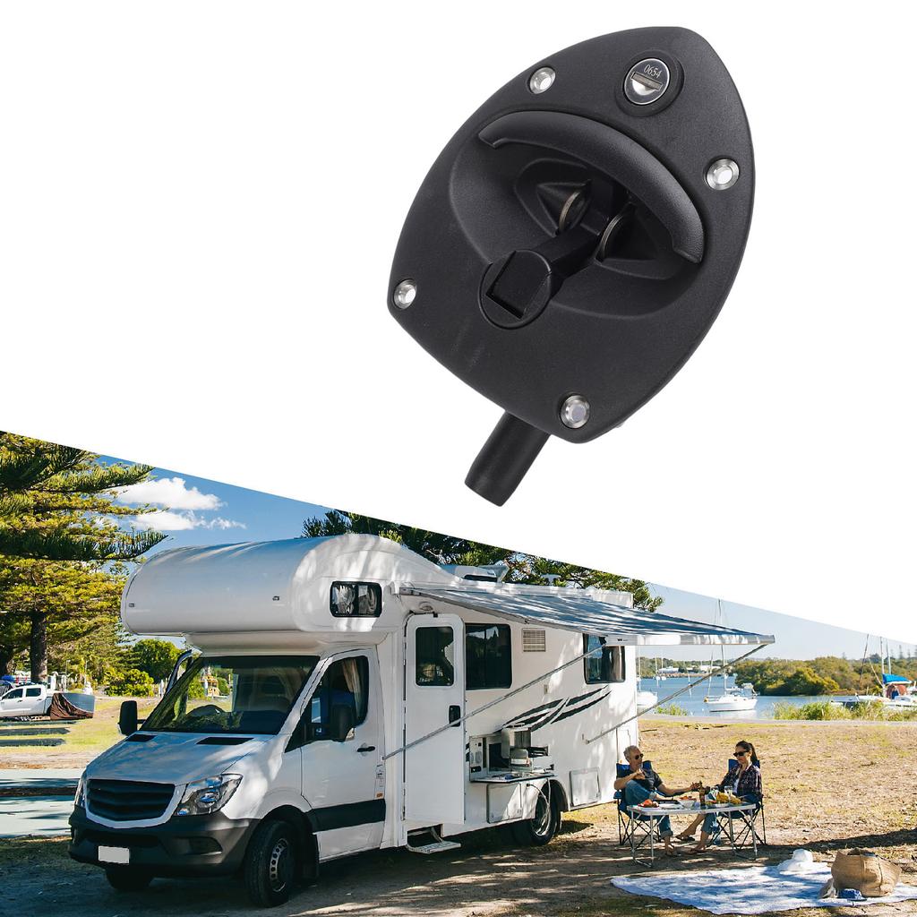 RV Generator Door Latch T Handle with 2 Keys 0406 0972 01 Convenient Operation Replacement for Cummins Generator
