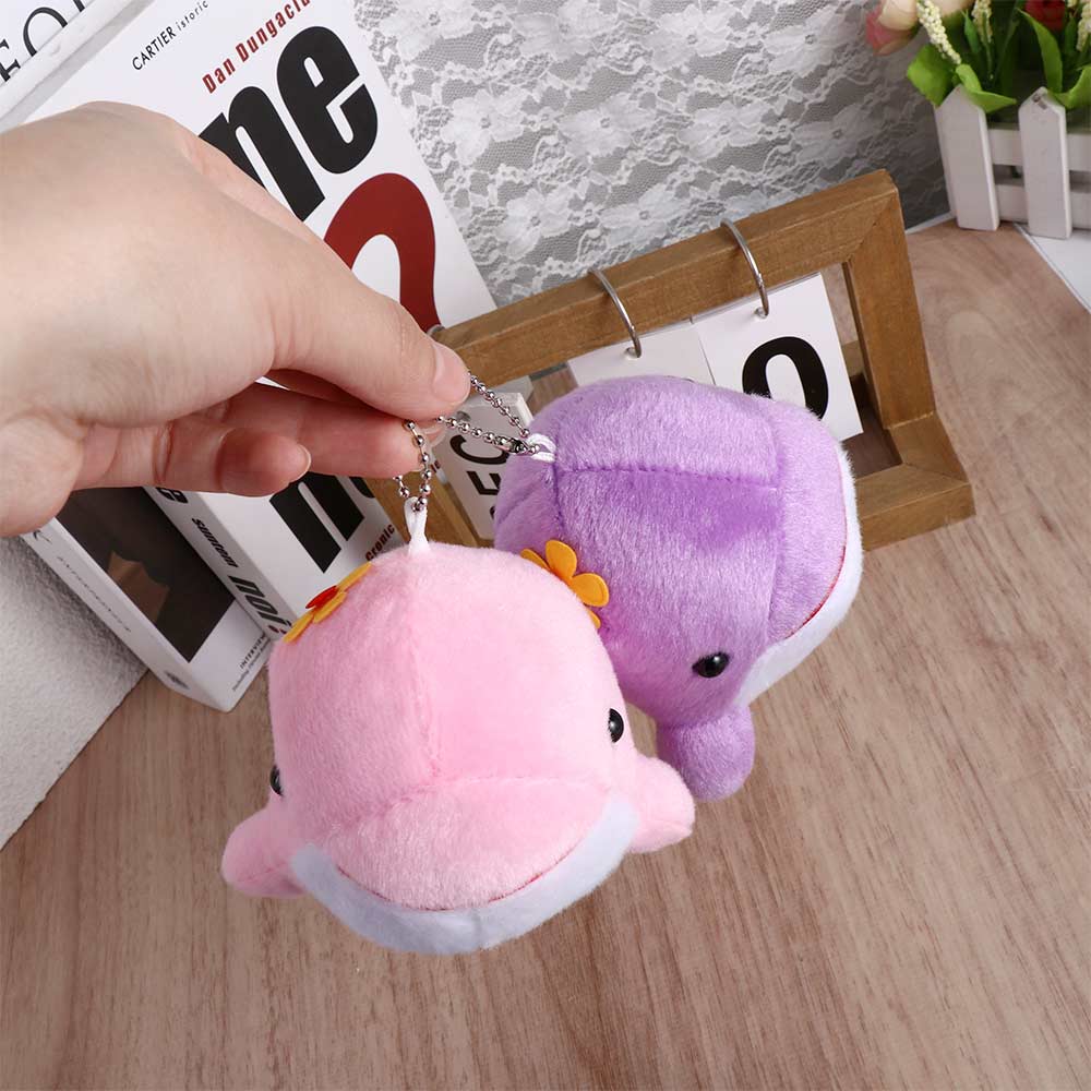 Kosedyr Dyr Dukke Hengende Anheng Nøkkelring Hval Plysjdukke Hval Plysjanheng Nøkkelring