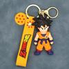 Anime Dragon Ball Z Super Saiyan Goku Figure Keychain Cute Cartoon Character Key Ring Bag Charm Pendant Accessories for Fans