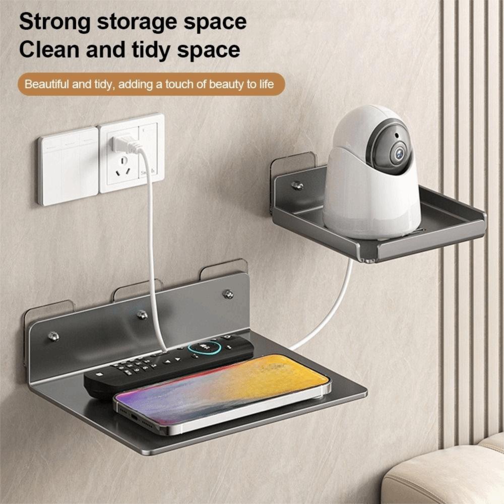 Space Saving Projector Rack Stainless Steel WiFi Router Shelf Living Room