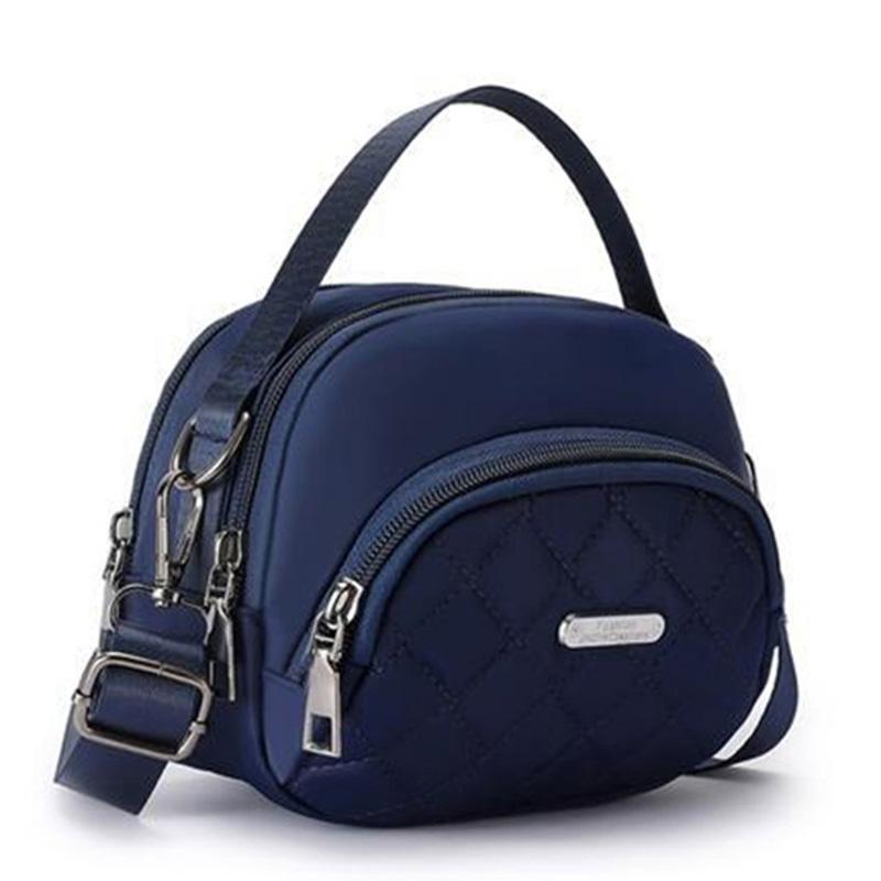 Casual Quilted Nyl Handbag - Versatile Crossbody Bag with Multi-Pockets, Detachable Strap Shoulder Bag for Women
