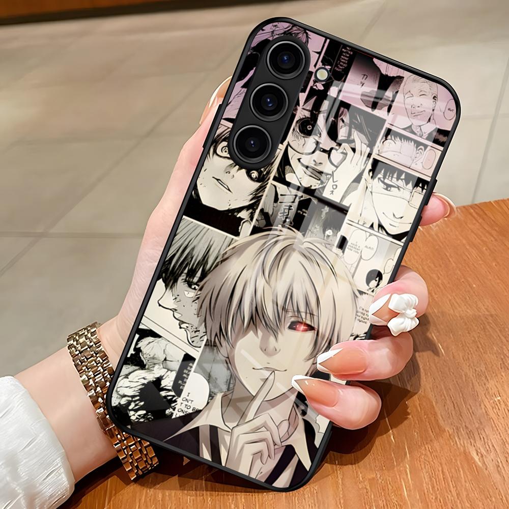 Anime Tokyo Ghouls Hot Phone Case For Samsung S26 S25 Edge Ultra S23 S22 S21 S20 Ultra Plus S24 Fe A54 A53 A25 Glass Cover