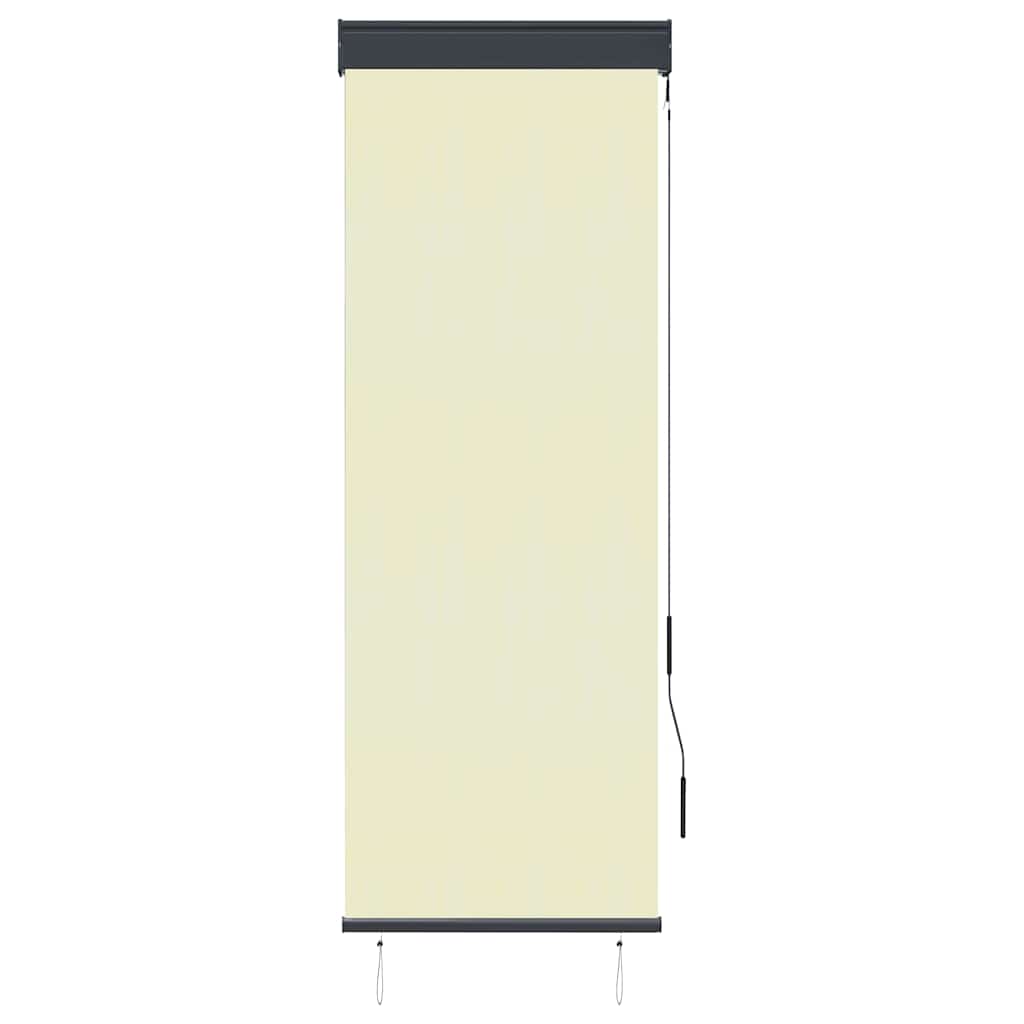 vidaXL Außenrollo 60 x 250 cm Cremeweiß
