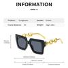Fashionable Fashion Oversized Sunglasses Woman  Designer Vintage Square Sun Glasses Female Big Frames Shades Uv400 Oculos De Sol