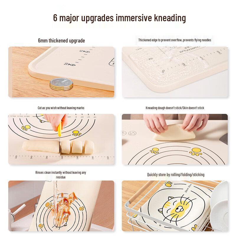 Food-Grade Silicone Kneading & Baking Mat