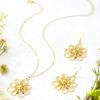 3-Piece Retro Floral Women's Necklace & Earring Set: Elegant European & American Design with Versatile Cutout Details.
