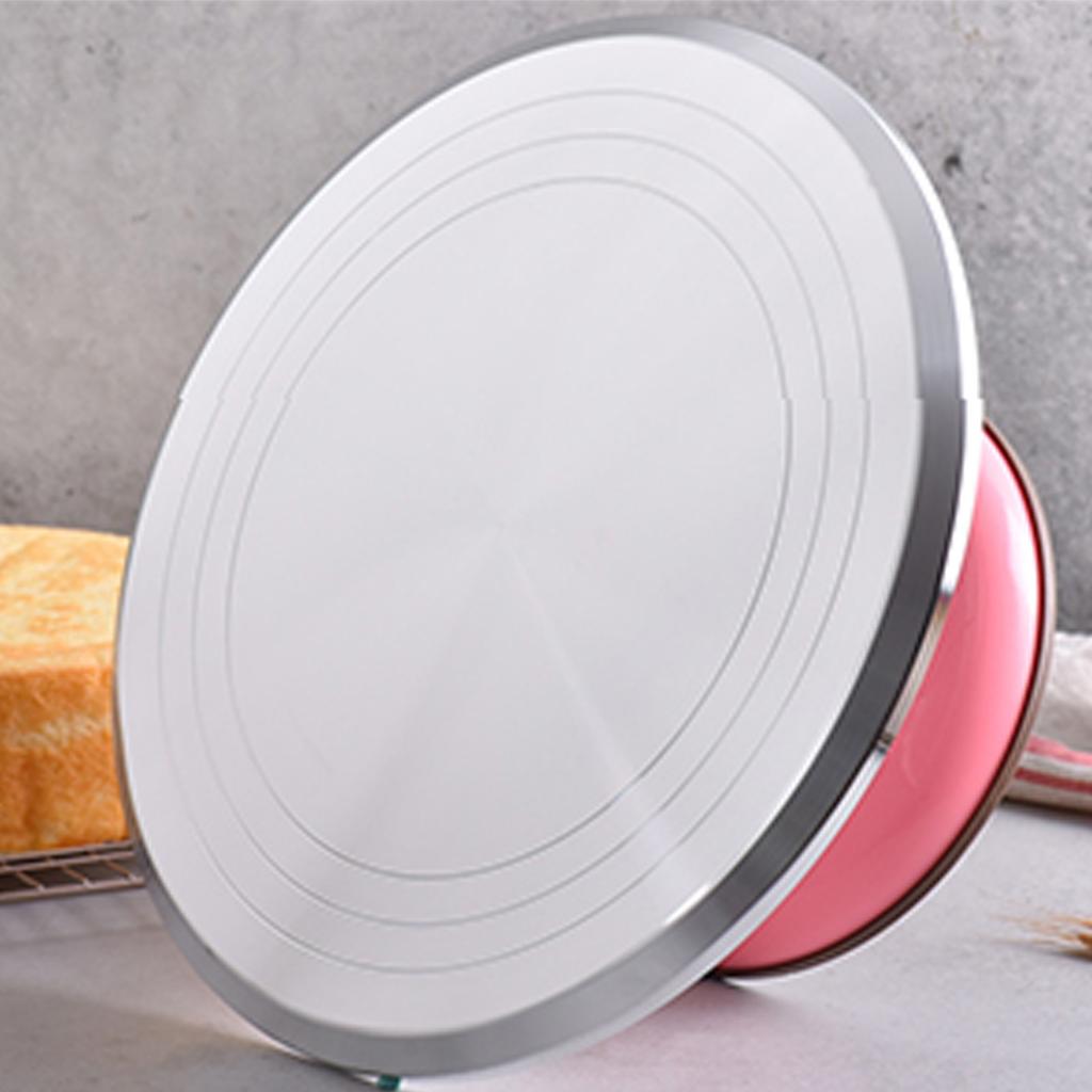 Supporto Girevole per Decorare Torte da 10 Pollici Piatto Girevole Professionale in Lega di Alluminio per Decorazione Torte Casalinga