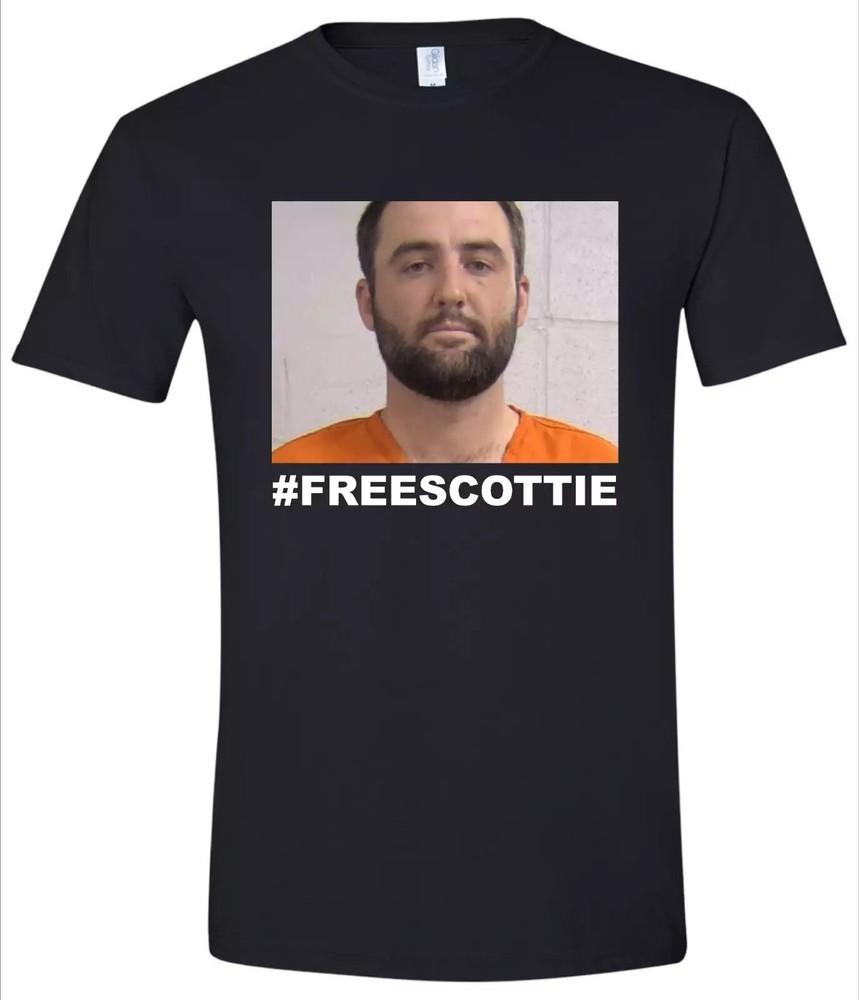 Скотти Шеффлер Арест Фоторобот PGA Гольф Футболка Черная S-4X Унисекс Футболка S