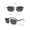 Fashion Square Glasses Versatile Rimless Sunglasses Uv400 Protective Eyewear Lightweight Outdoor Cycling Goggles For Cycling