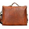 New Men's Genuine Vintage Brown Leather Messenger Shoulder Laptop Briefcase Bag.