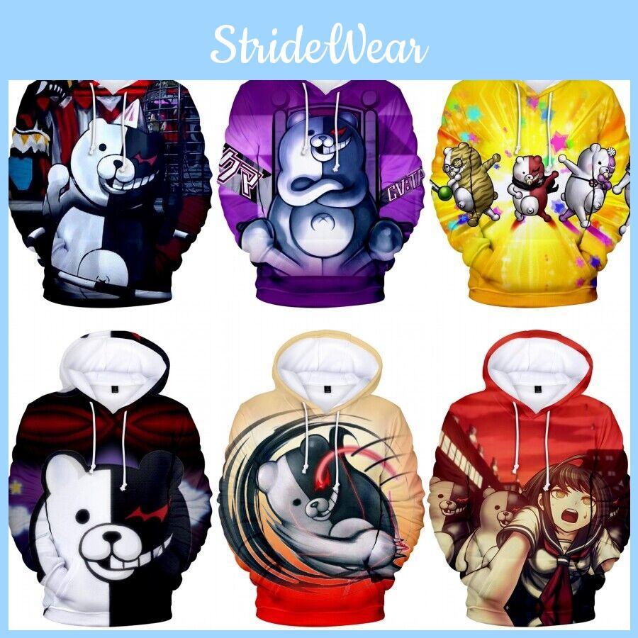Danganronpa Monokuma Hoodie Extravagantly Soft Unisex Pullover For Anime Fans