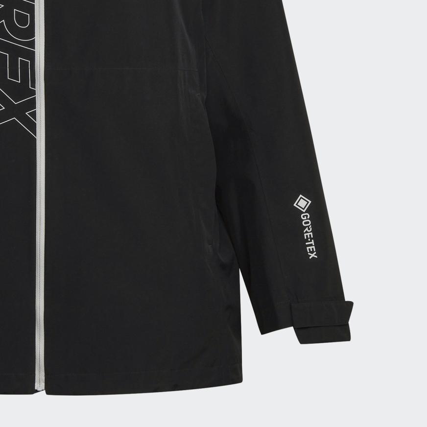 Adidas Terrex GORE-TEX Paclite Fashion Comfortable Versatile Hooded Jacket Women Jacket Black HF8719