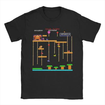2026 New Fashion Funny Donkey Kong Video Games High Quality Soft T Shirts Men's O-neck Short Sleeve Tops  Cotton Summer TopsT...