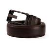 Men's Genuine Leather Belt, Ratchet Type, Auto-Lock, Holeless, Infinitely Adjustable, Business Suit Belt, Gentleman's Belt