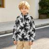 Athletische Pulloverjacke für Jungen und Mädchen mit Stehkragen und Reißverschluss, Farbe Lose Passform Sport-Außenbekleidung für Kinder