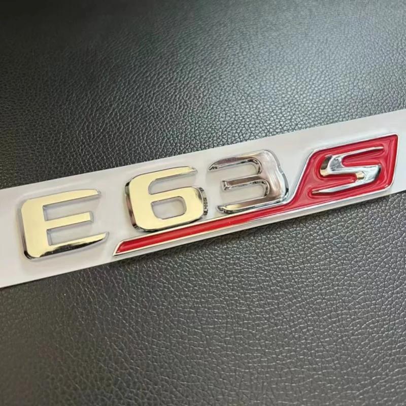 Suitable for ABS Black Auto Letter E63 E63S Logo Logo Sticker Car Luggage Badge Decal Mercedes Benz E63 E63S W213 Accessories